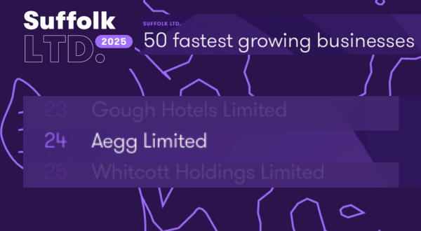 Aegg in 50 fastest growing companies Suffolk Ltd Report
