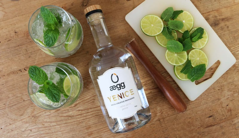 Yenice Spirit bottle from Aegg Creative Packaging spirit bottle  range