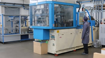 Aegg's in-house plastic packaging manufacturing unit in the UK