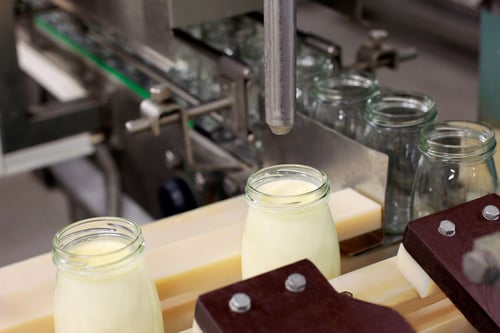 bottles filled with product