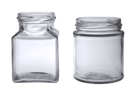 Square jars vs round glass jars