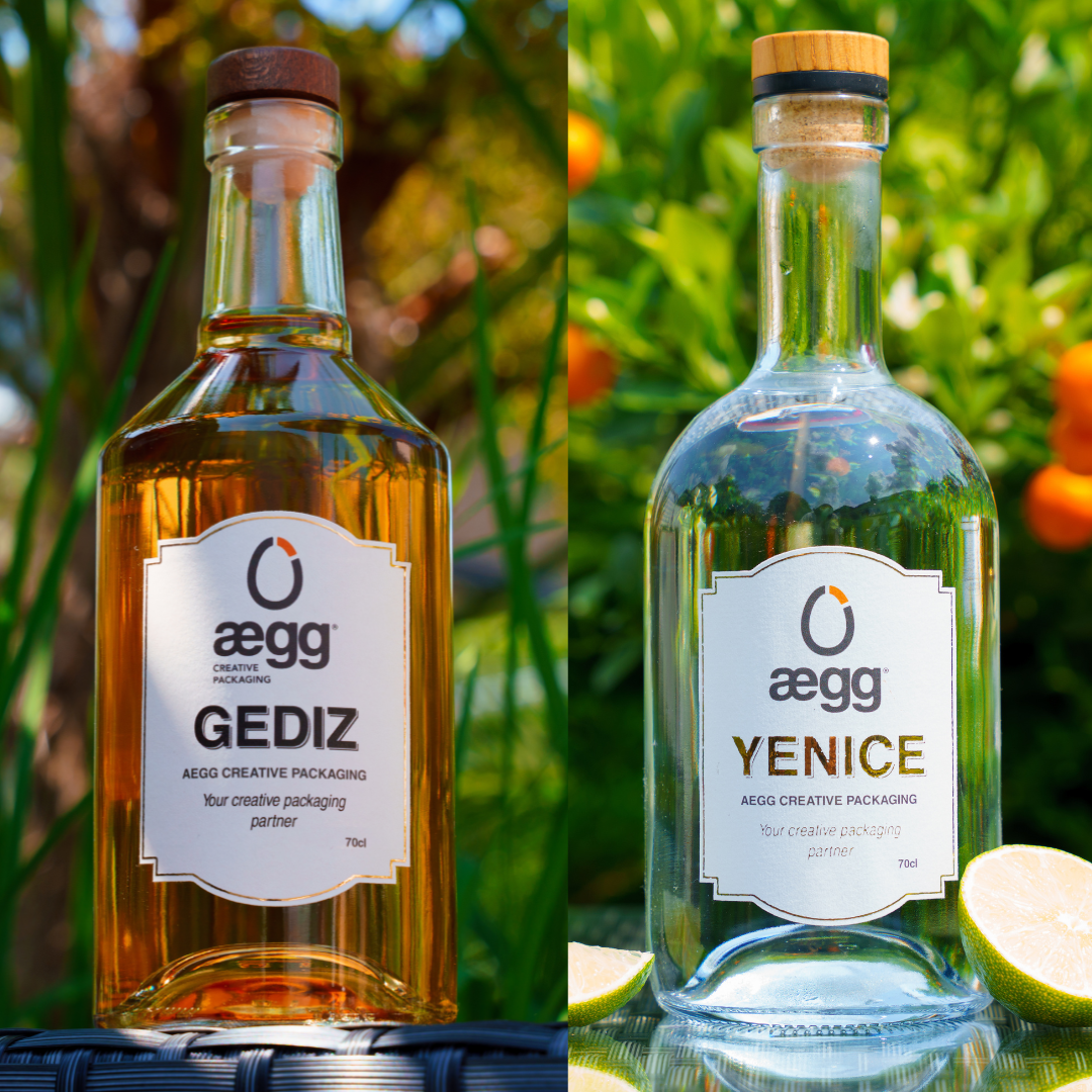 Aegg spirit bottle collection including the Gediz and Yenice