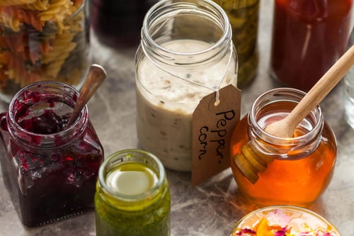 Aegg sauce and pasta sauce jars